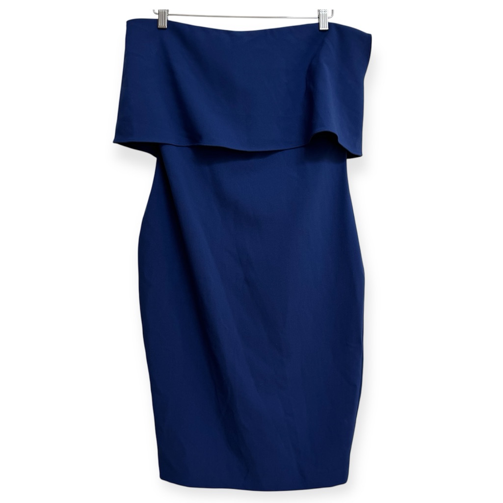 Likely Strapless Driggs Dress Fitted Drape Overlay Size 12 Nwt